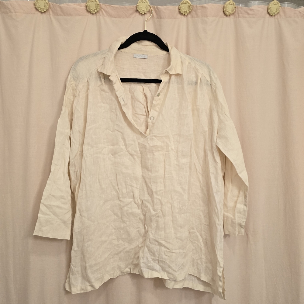 Fog linen work biege top